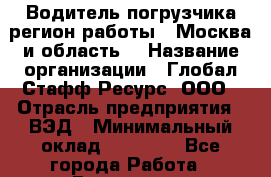 Водитель погрузчика(регион работы - Москва и область) › Название организации ­ Глобал Стафф Ресурс, ООО › Отрасль предприятия ­ ВЭД › Минимальный оклад ­ 45 000 - Все города Работа » Вакансии   . Мурманская обл.,Оленегорск г.